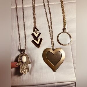 Early 2000s/2010s Statement pendant necklaces.